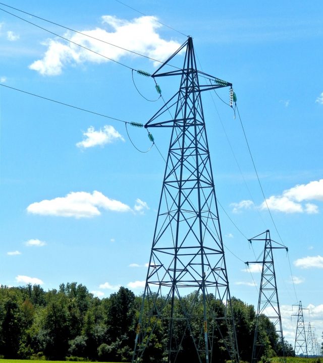 hydro electric towers, high voltage, ontario